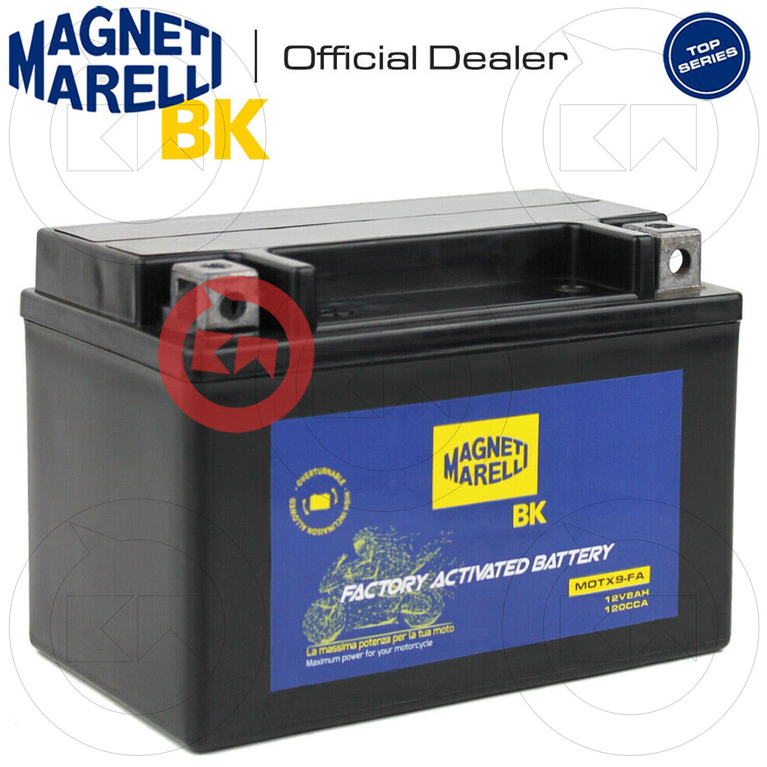 BATTERIA MAGNETI MARELLI YTX9-BS SIGILLATA GARELLI Tiesse 150 2008-2009