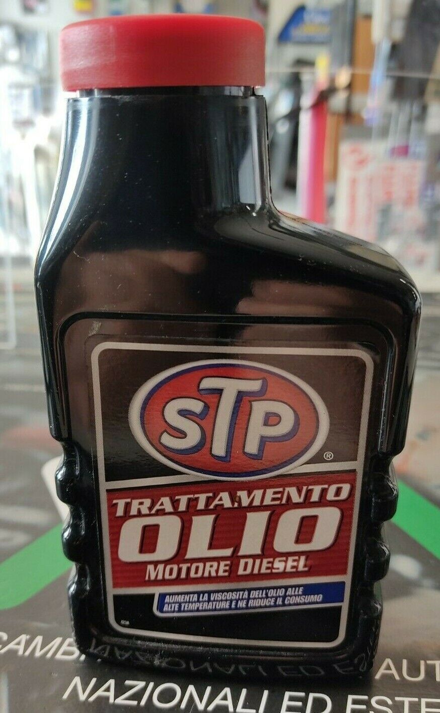 Trattamento protezione olio motore diesel STP aumenta viscosità lubrificante