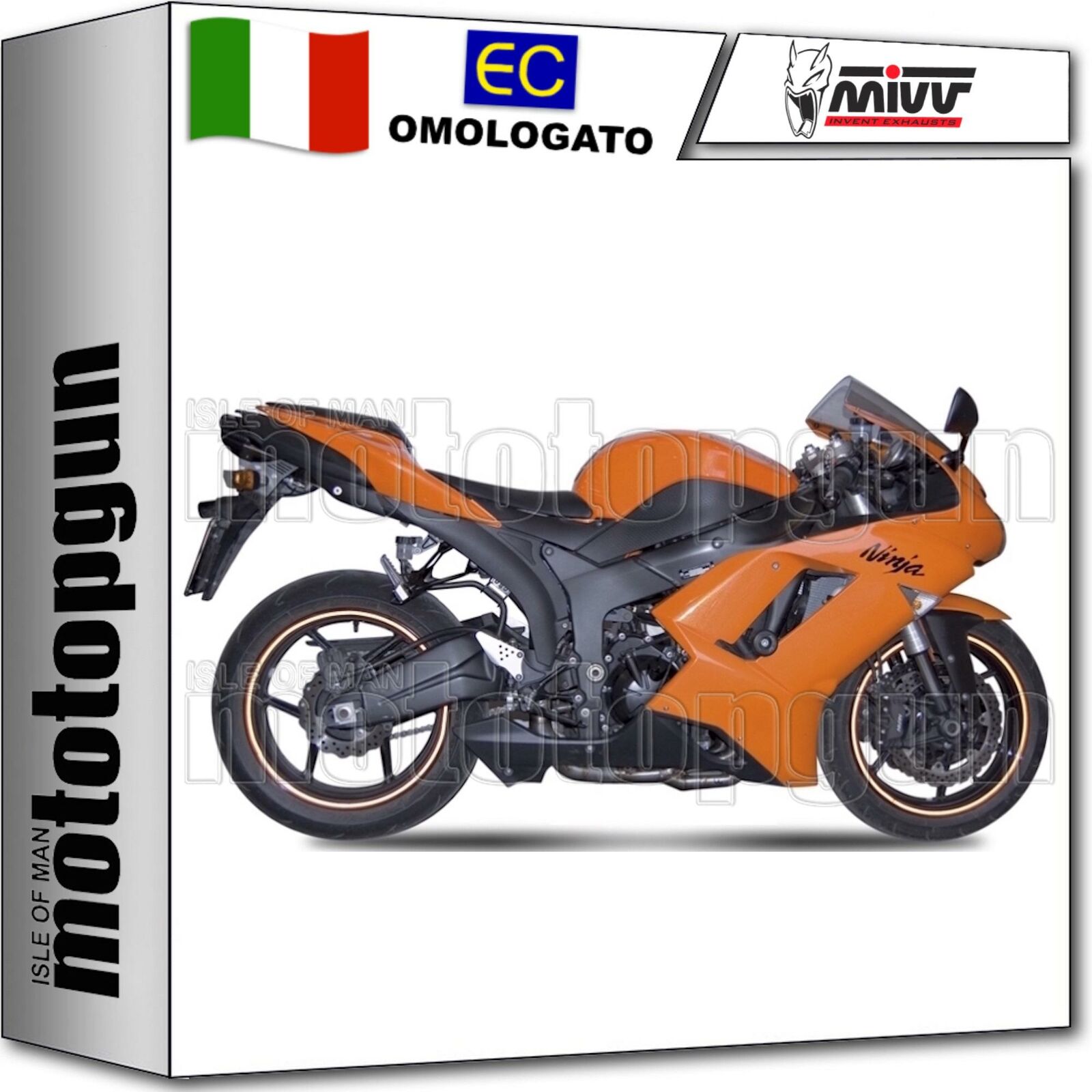 MIVV SCARICO US OMOLOGATO SUONO ACCIAIO INOX CC KAWASAKI ZX-10 ZX10 R 2007 07