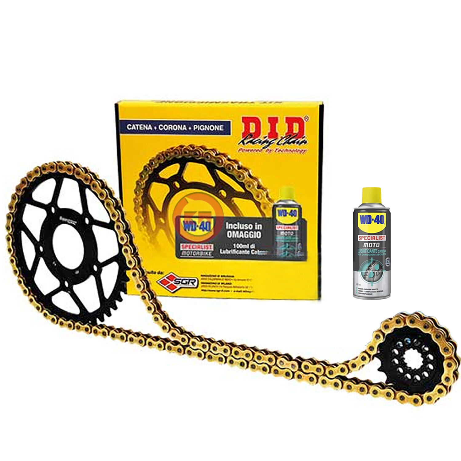 KIT TRASMISSIONE DID PROFESSIONAL CATENA CORONA PIGNONE HONDA 250 CRF R 2007