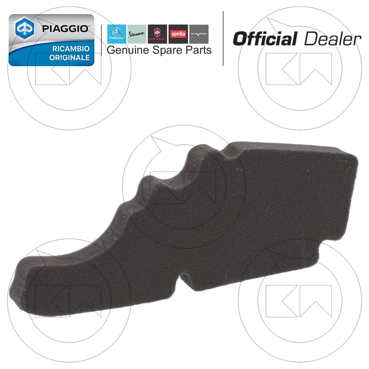 SPUGNA FILTRO ARIA 843194 ORIGINALE PIAGGIO VESPA 50 PRIMAVERA 4T-4V 2013-2016