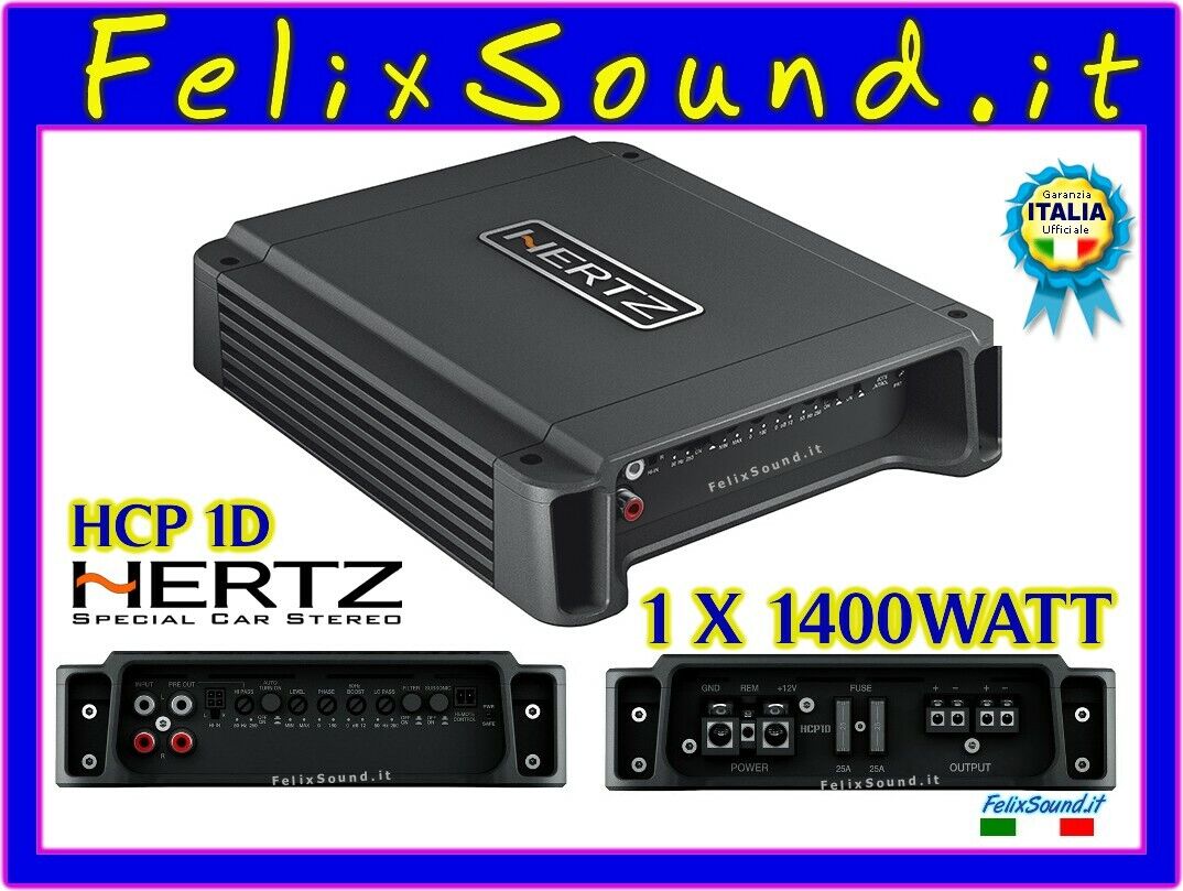 Hertz HCP 1D Amplificatore Mono Class D x Sub 1400W GARANZIA ITALIA