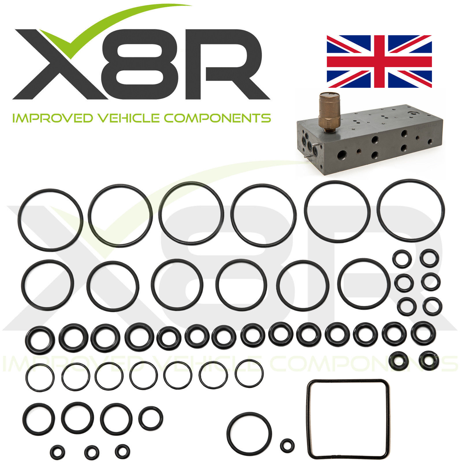 Range Rover P38 Eas Aria Sospensione Blocco Valvola Anello Riparazione Kit