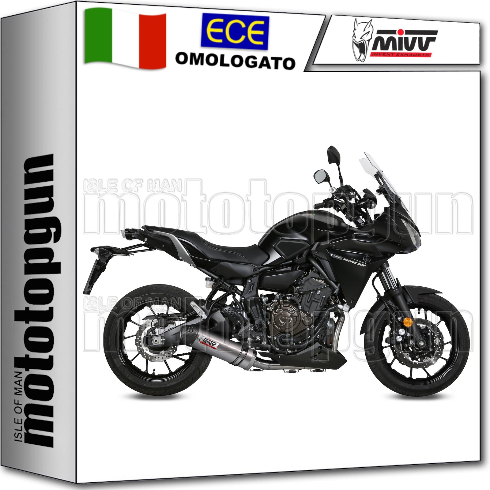 MIVV SCARICO COMPLETO OMOLOGATO NOCAT OVAL TITANIO C YAMAHA TRACER 700 2017 17