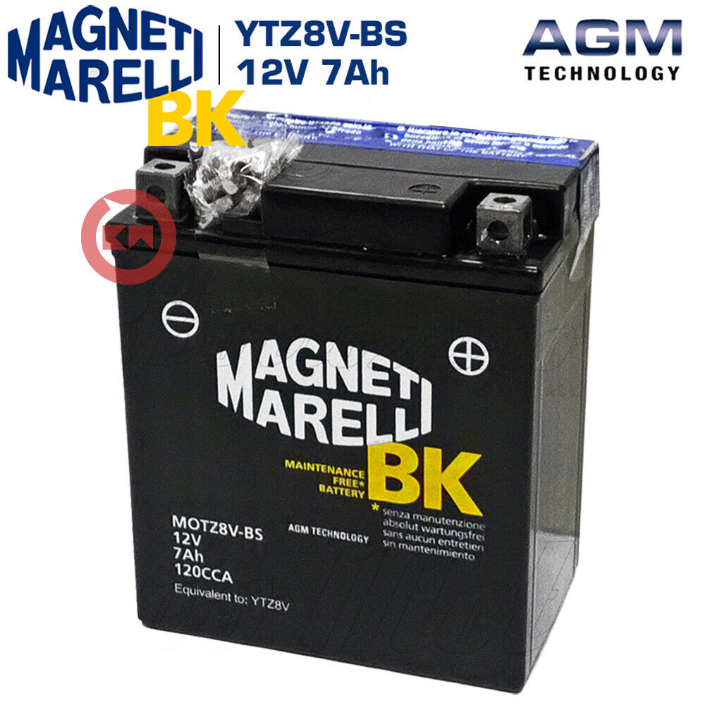BATTERIA 12V 7AH MAGNETI MARELLI YTZ8V-BS HONDA CMX REBEL 300 2017-2018