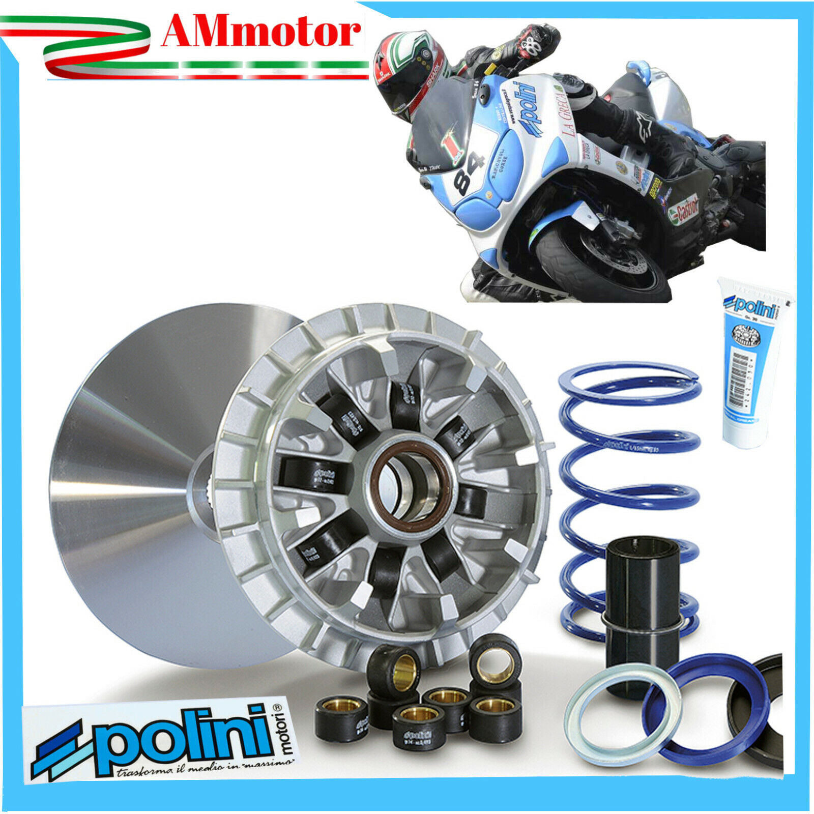 Variatore Polini T MAX 560 2022 Yamaha Evolution HI SPEED Kit Completo Scooter