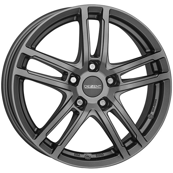 CERCHIO IN LEGA DEZENT TZ graphite PER RENAULT 6x15 4x100 GRAPHITE MATT PDC