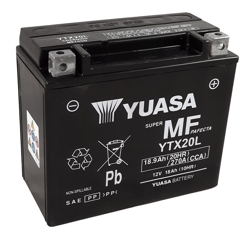 Batteria Yuasa W/C Senza Manutenzione Con Marmitta - YTX20L Fa
