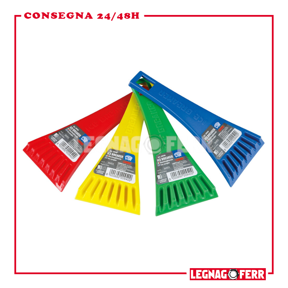Raschia Ghiaccio Lampa Ice-Breaker per Auto e Casa Colori Assortiti