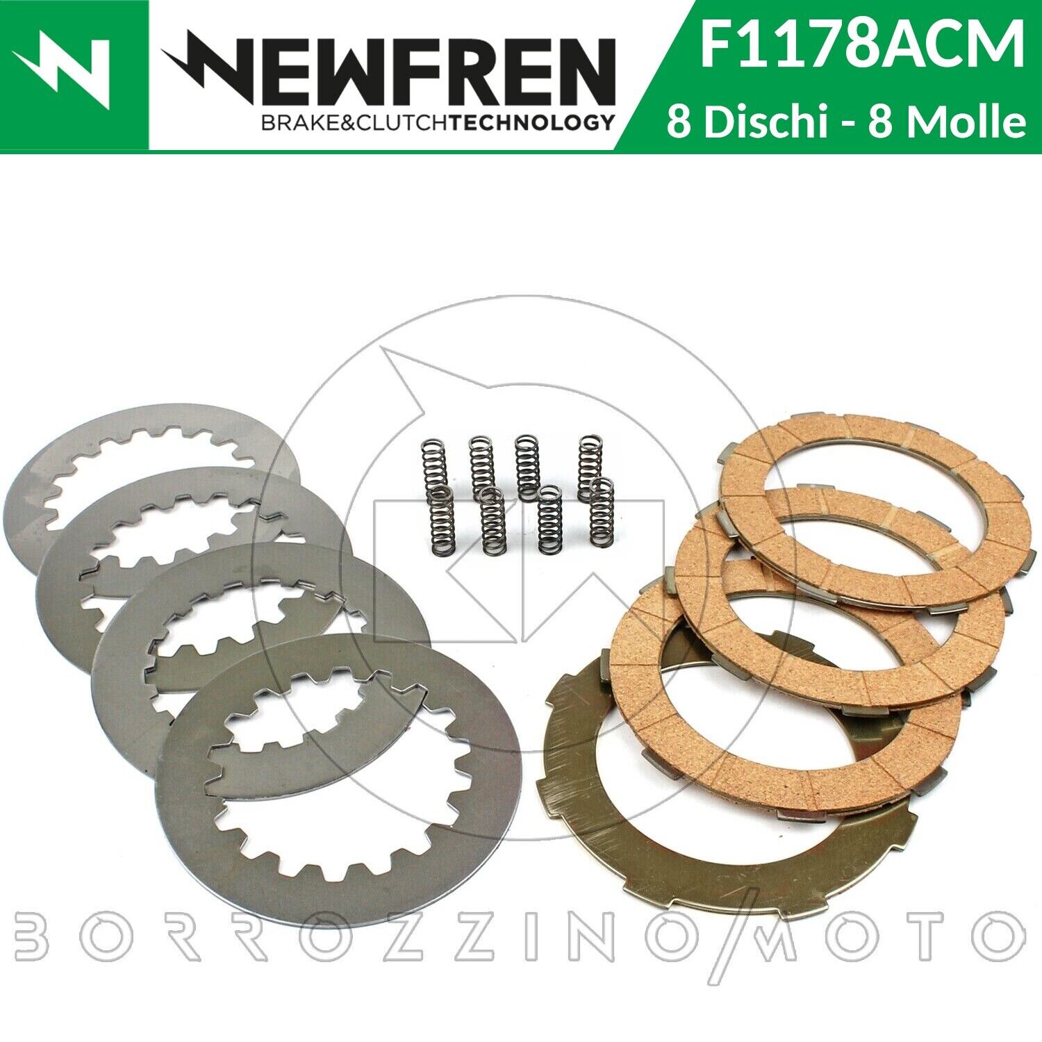 KIT SERIE DISCHI FRIZIONE COMPLETI NEWFREN PIAGGIO VESPA COSA 2 150 1991 > 1997