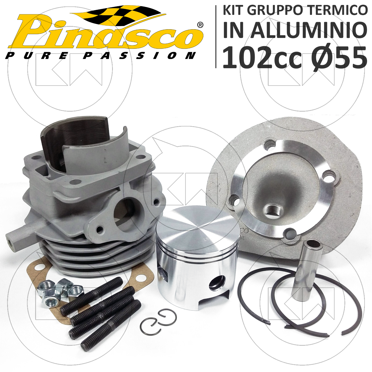 GRUPPO TERMICO PINASCO 102cc ALLUMINIO VESPA 50 SPECIAL 25011840