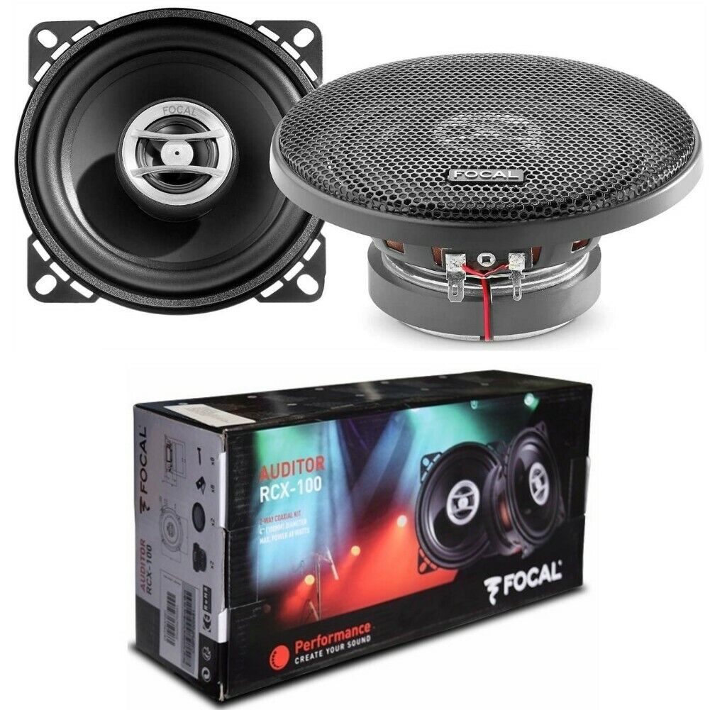 2 FOCAL AUDITOR RCX-100 altoparlanti 2 vie da 4" 4 ohm predisposizione auto