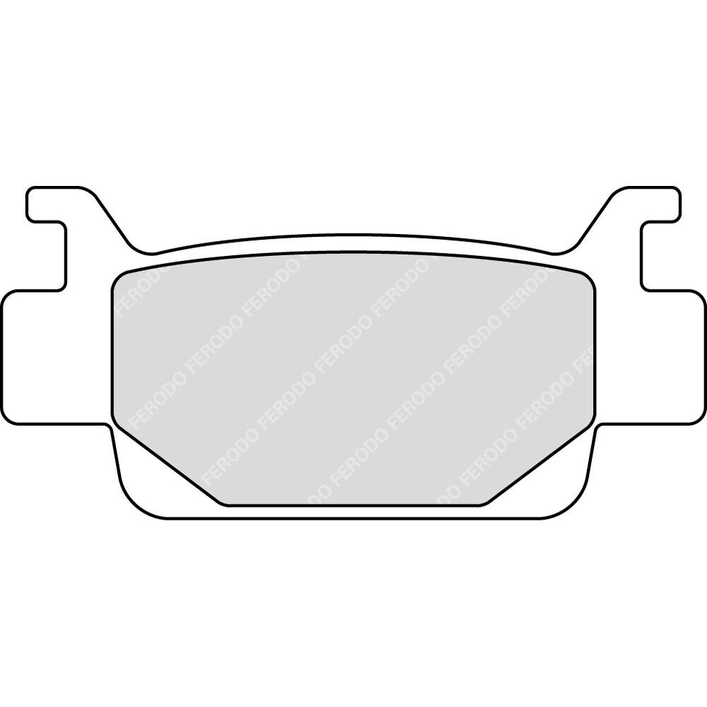 PASTIGLIE FRENO FERODO FDB2195SG OFF-ROAD FOR HONDA 680 TRX RINCON 2006-2014