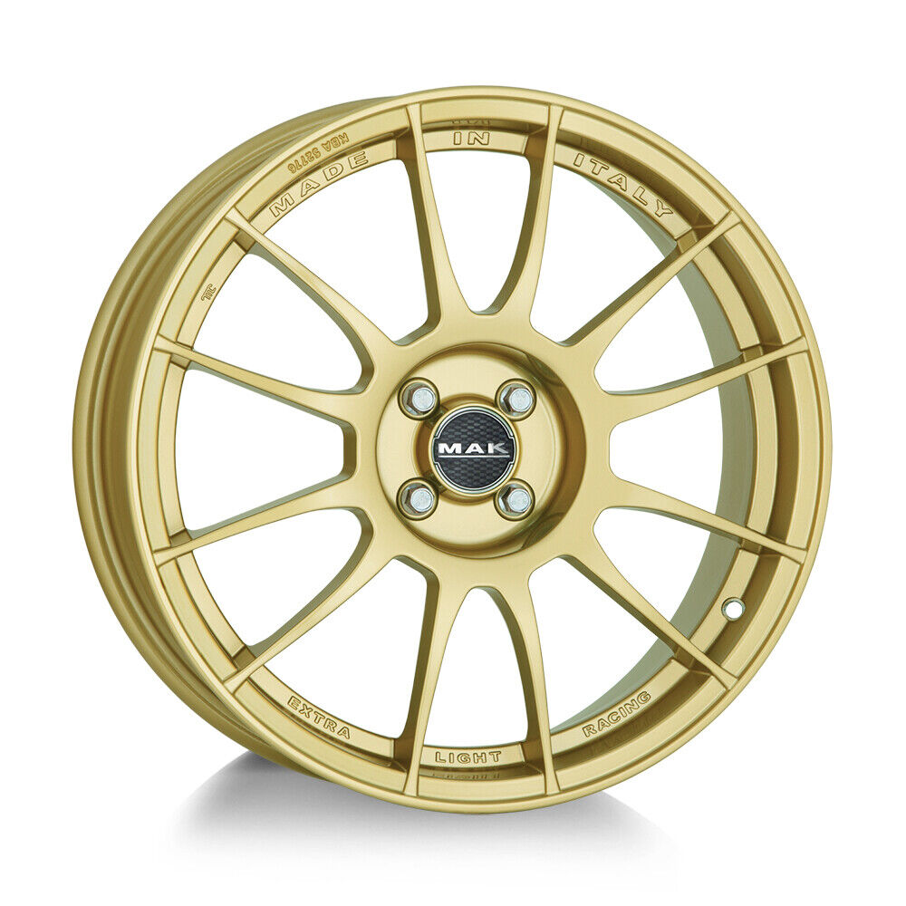 4 cerchi in lega NAD MAK XLR 7x17 4x098 ET 35 GOLD per ABARTH ALFA FIAT FORD