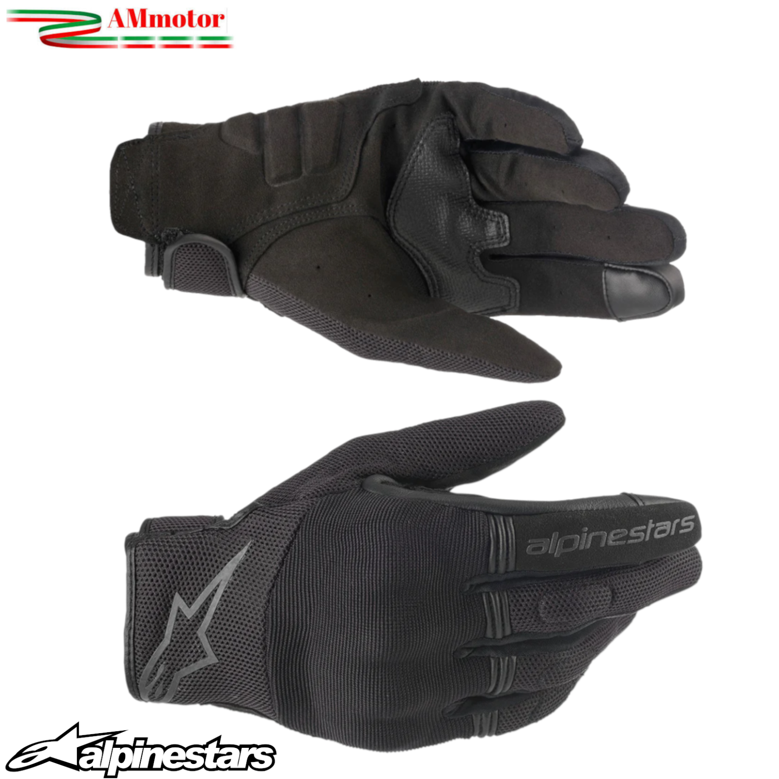 Guanti Moto Alpinestars Copper Glove Black Touch Urban Primaverili Estivi Tg 2XL