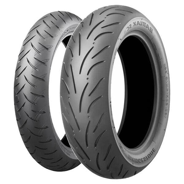 COPPIA GOMME BRIDGESTONE 120/70-14 55H BATTLAX SC2 + 120/90-10 66J BATTLAX U03