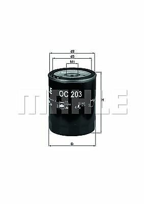 Filtro olio FORD MAZDA  MAHLE ORIGINAL OC203