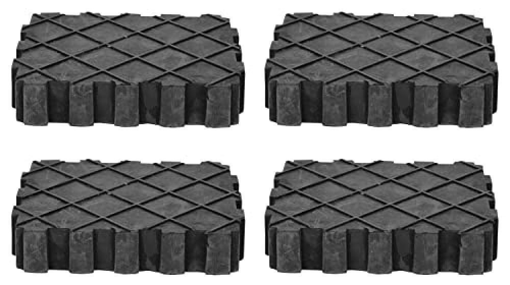 KS Tools 160.0391-TD Serie supporti universali in gomma per ponte sollevatore, 4