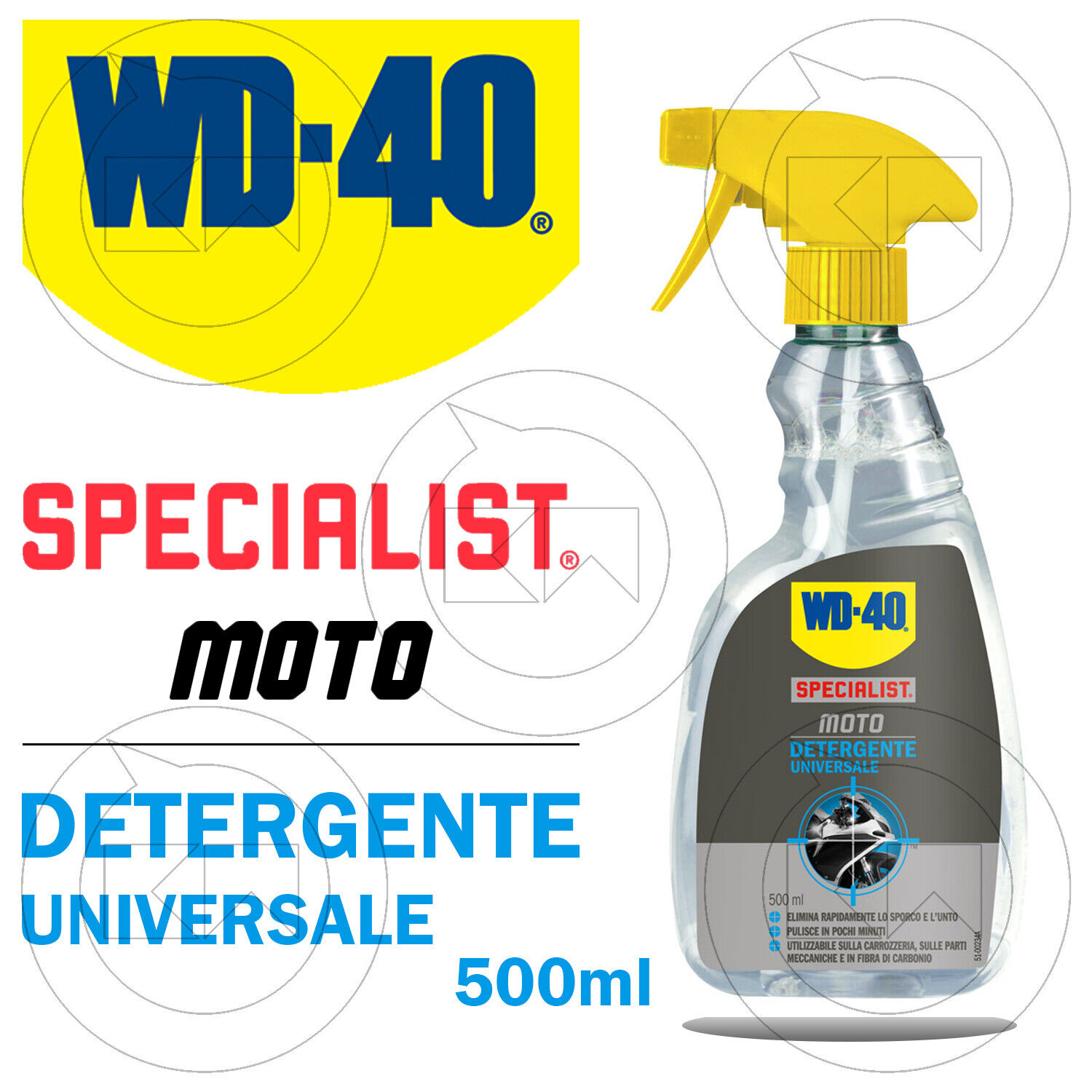 WD-40 DETERGENTE SGRASSANTE PULITORE SPRAY UNIVERSALE MOTO SPECIALIST CARENE