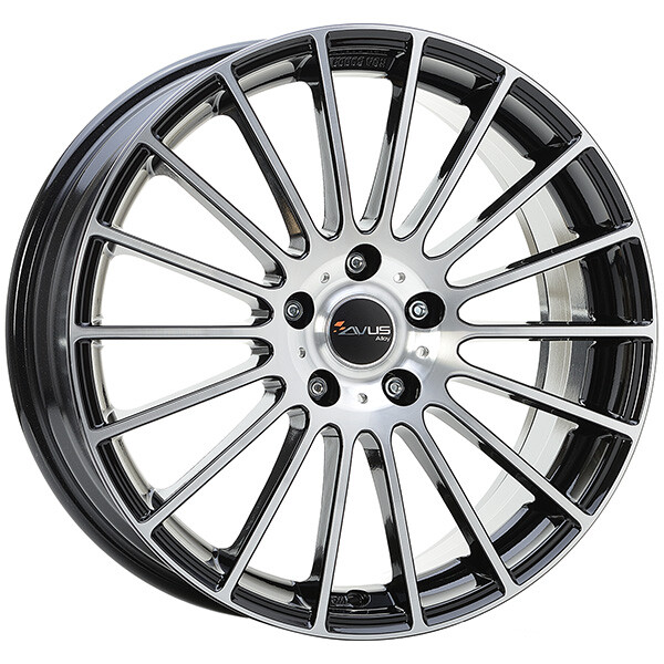 CERCHIO IN LEGA AVUS AC-M03 PER LANCIA 7x17 4x98 BLACK POLISHED RBH