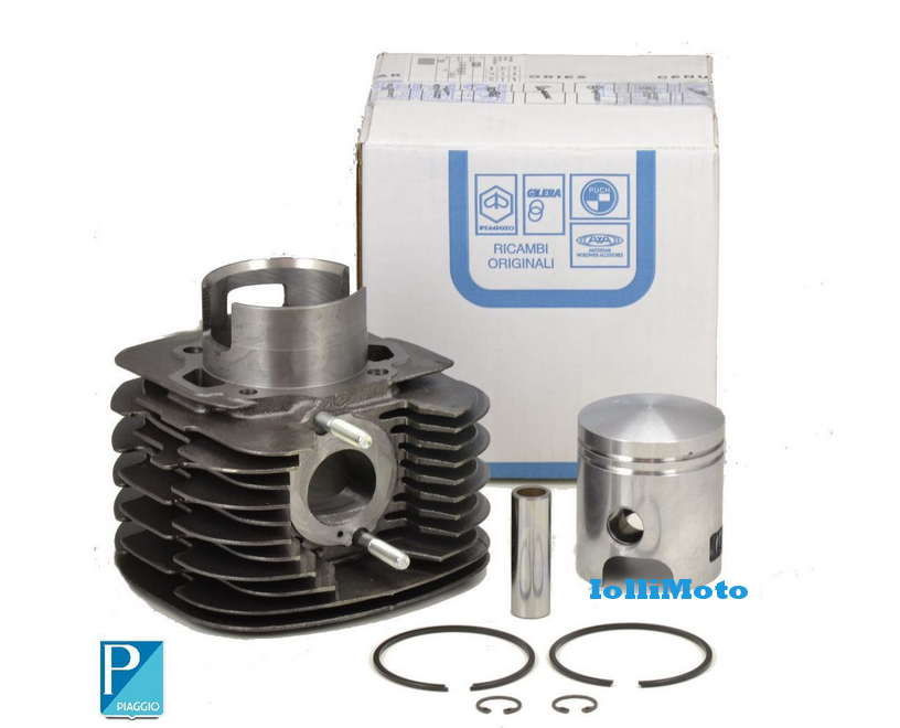 CILINDRO E PISTONE GRUPPO TERMICO ORIGINALE PIAGGIO APE TM 703-602 220cc-832349