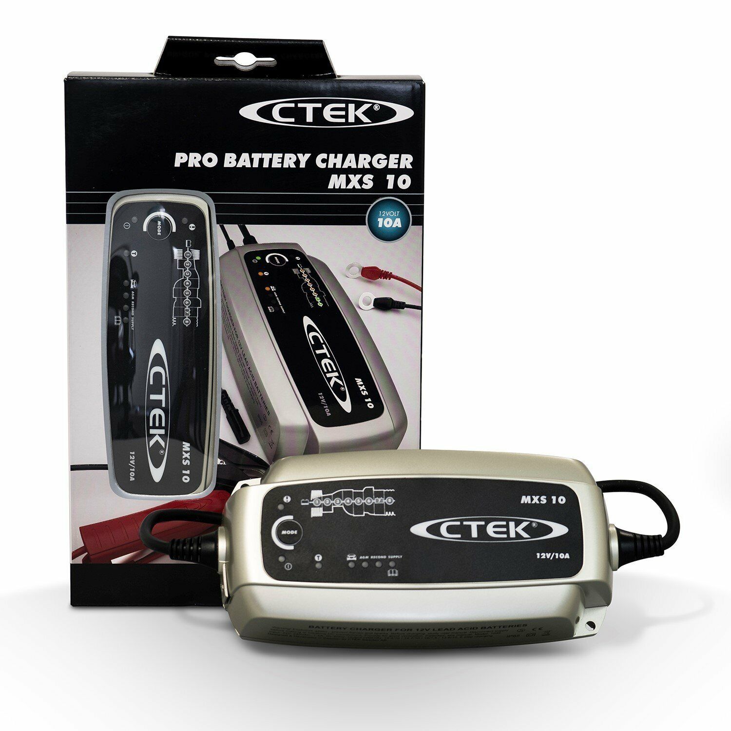 CTEK Mxs 10 Multifunzione 8-Stage Batteria Caricabatterie 220-240V 12V 10A (Eu