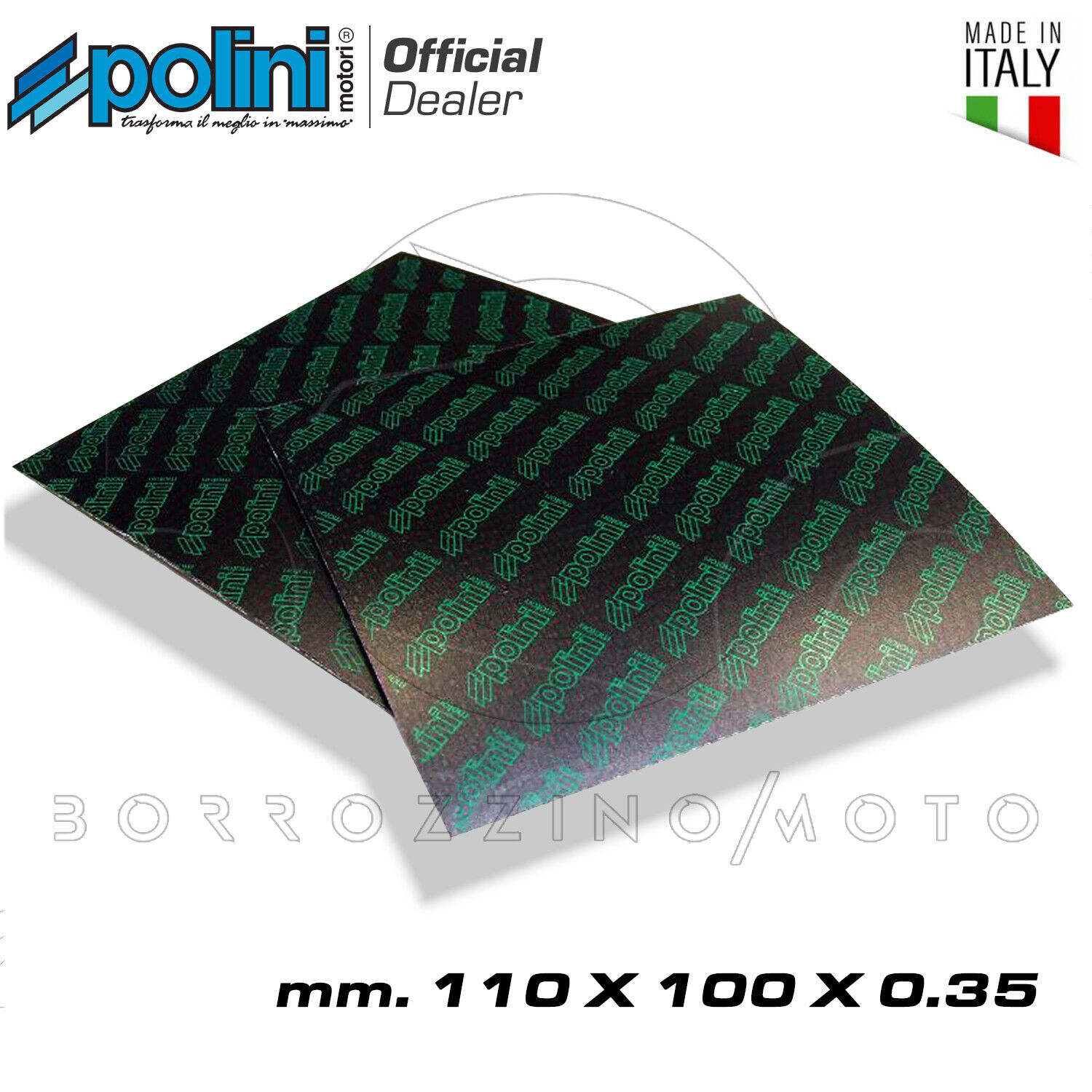 213.0601 POLINI SET FOGLI LASTRE IN FIBRA DI CARBONIO PER LAMELLE SPESSORE 0,35