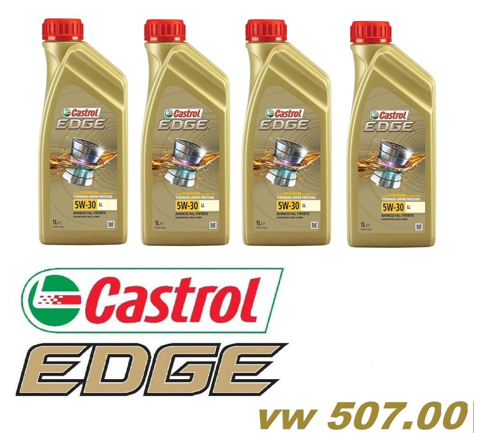4 LT OLIO MOTORE CASTROL EDGE 5W30 TITANIUM FST LL ACEA C3 VW 504 00 507 00