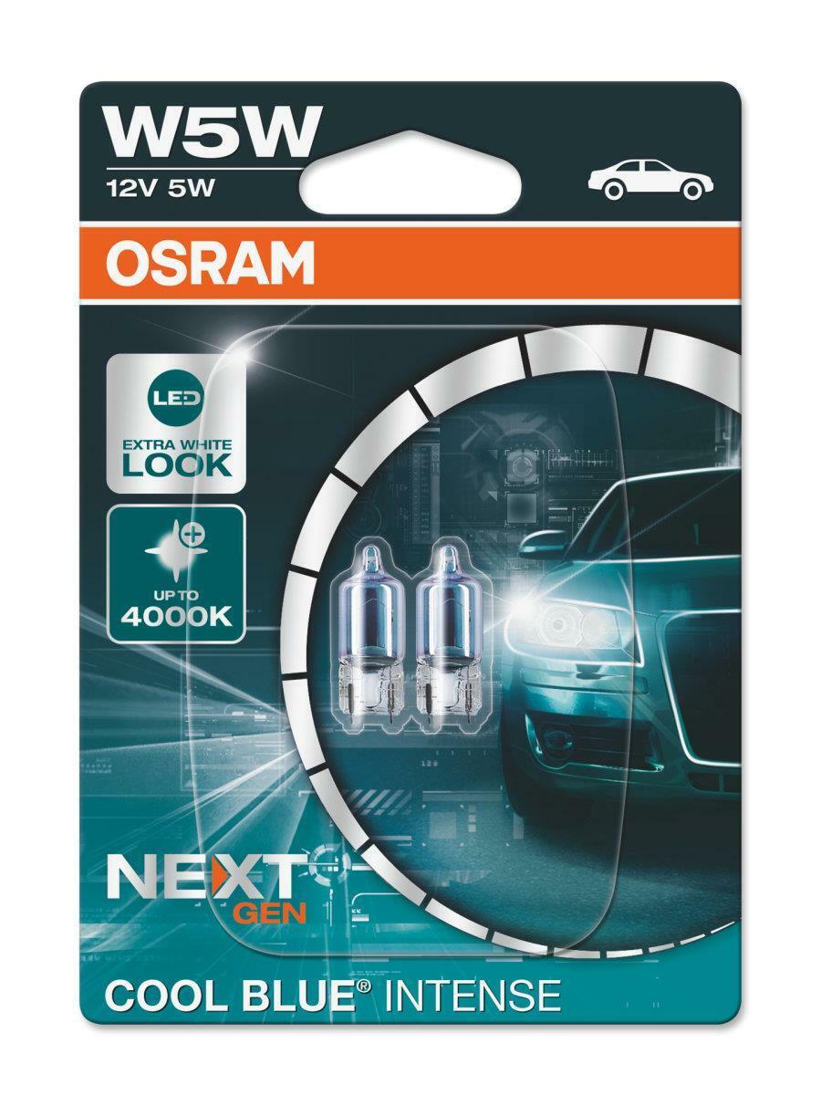 W5W COOL BLUE Bulbi di auto alogene W5W 2825CBN-02B 12 V. Osram
