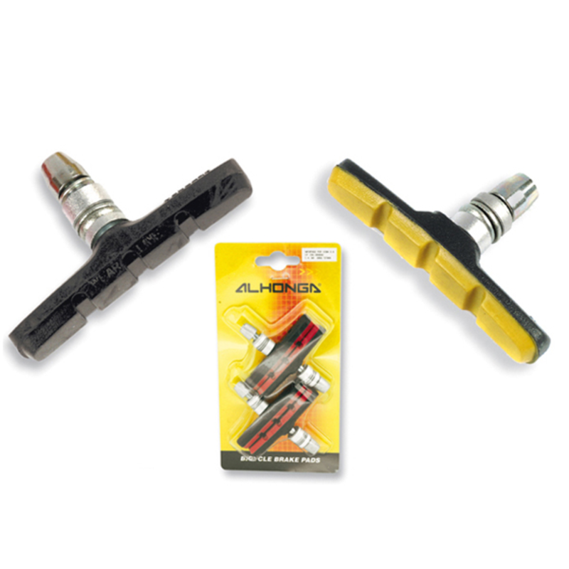 Set Di 4 Ganasce V-Brake. Giallo per Bici Bicicletta Bike Accessori