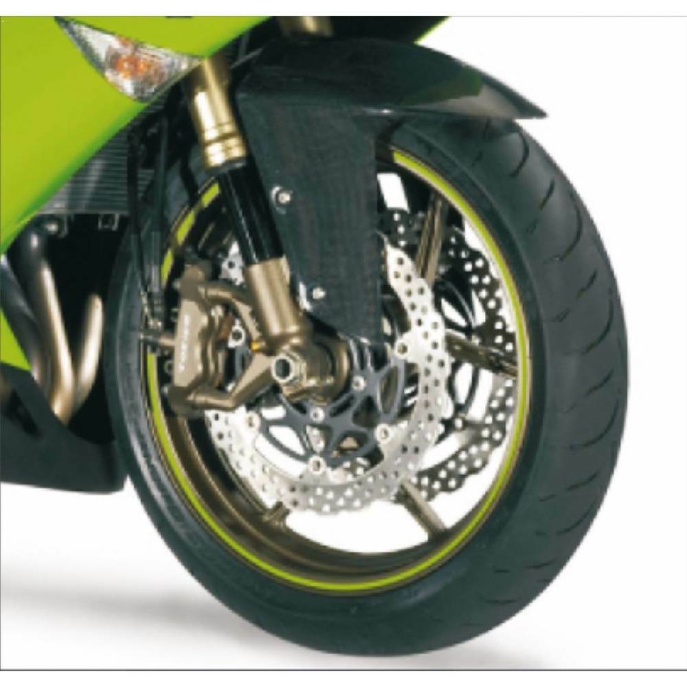 T4Tune Wheel Stripe flourescent verde 5mm x 6 mt + appl.