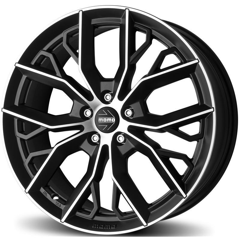 Cerchi in lega per SAAB 9-3 18" - MOMO MASSIMO NERO OPACO DIAMANTATO