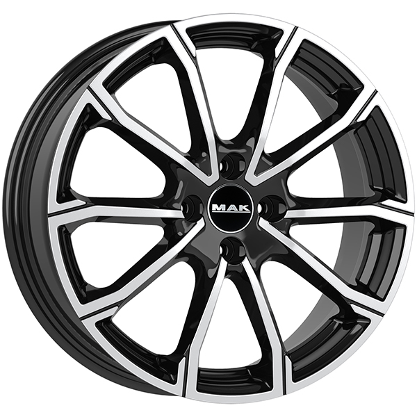 CERCHIO IN LEGA MAK DAVINCI PER FORD KA+ 6.5X16 4X108 BLACK MIRROR I9M