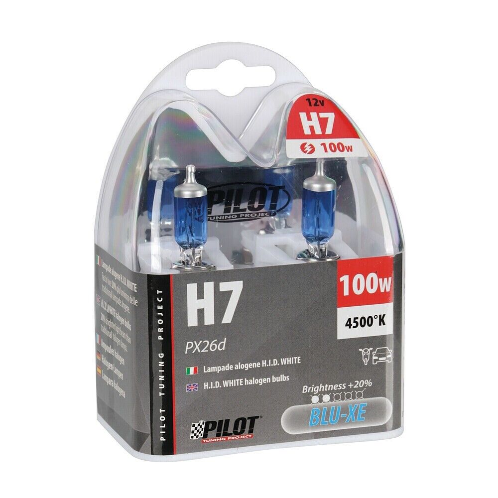 LAMPADE LAMPADINE H7 XENON - PILOT LAMPA 100W BLUE-XE WHITE AUTO-MOTO-SCOOTER