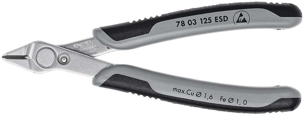 KNIPEX  - Tronchese a tagliente laterale per elettronica Super Knips , esecuzion