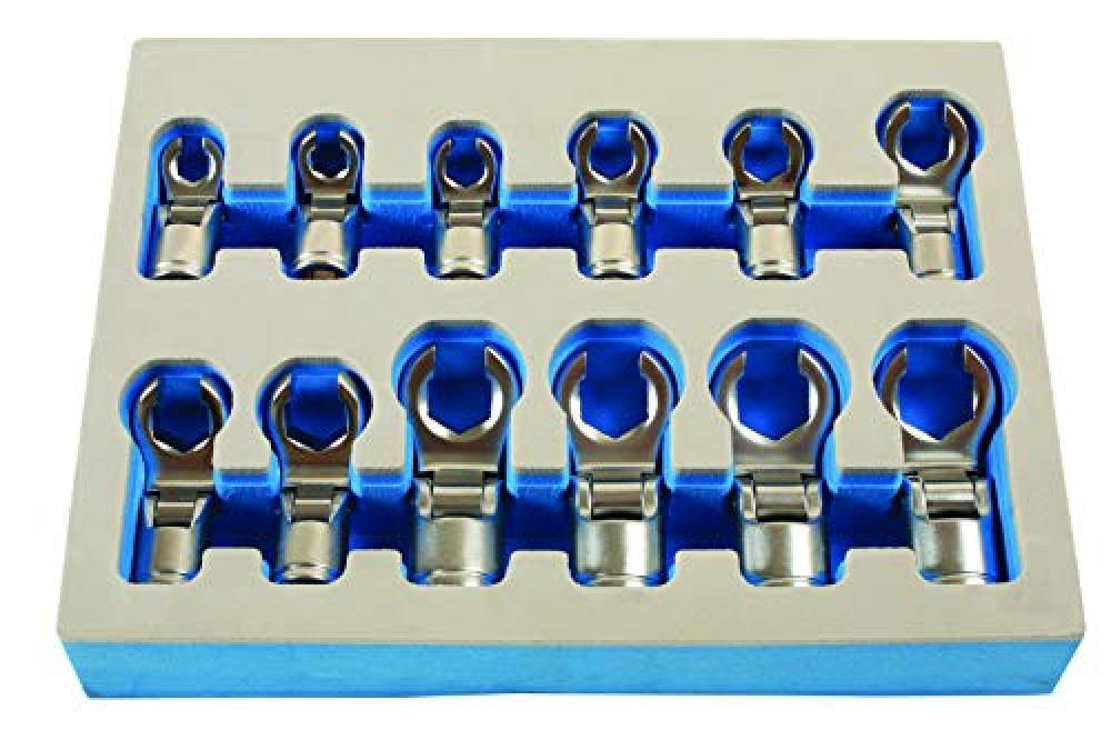 Laser tools-flexible Crows Foot wrench set 3/8 D 12pc-7165 - NUOVO
