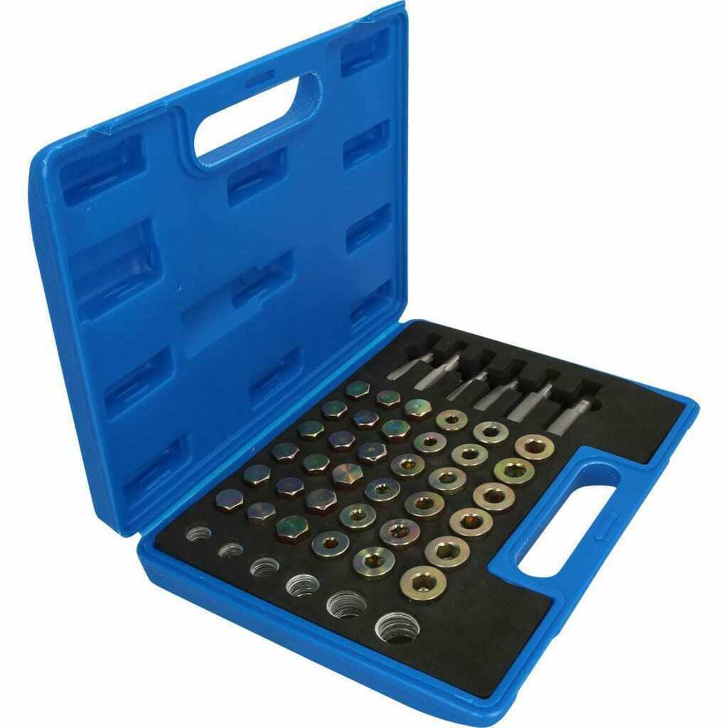 kit per Riparazione Filo della Coppa dell'Olio 114 pz Viti Scarico filettati