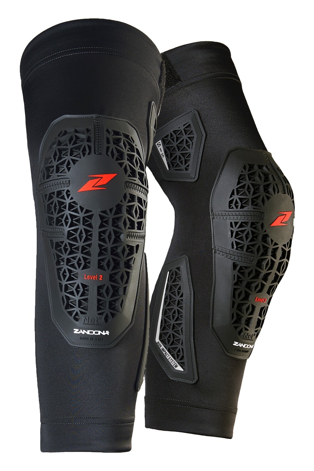 NETCUBE PRO-FIT KNEE SHORT GINOCCHIERE NERE LIVELO 2 ZANDONA TAGLIA L/XL