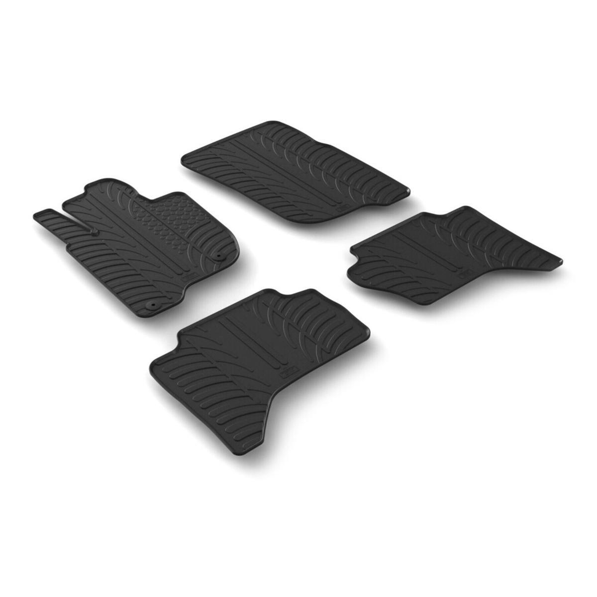 Set tappeti in gomma Lampa per Fiat Fullback Doppia Cabina 09/16>01/21