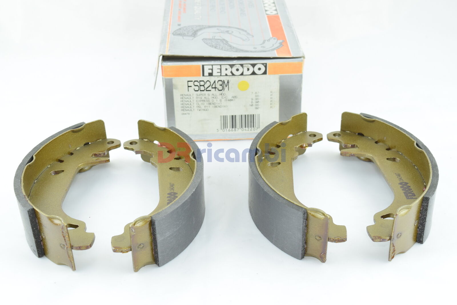 SERIE GANASCE FRENO RENAULT 11 19 I II 21 9 CLIO I RAPID SUPER 5 TWINGO I FSB243