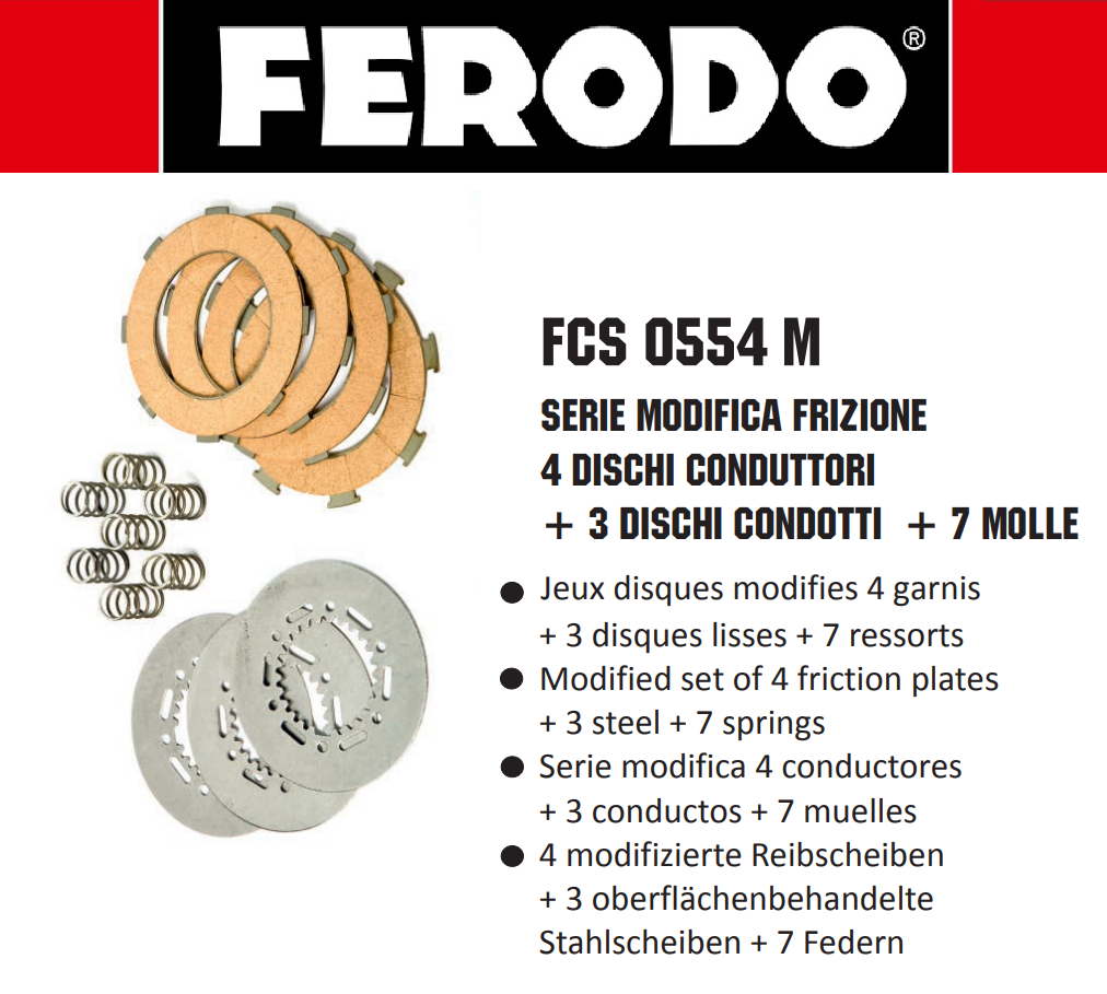 FCS0554M Ferodo Kit Modifica Frizione PIAGGIO PX 200 E Lusso (VSX1T) 1983-1997
