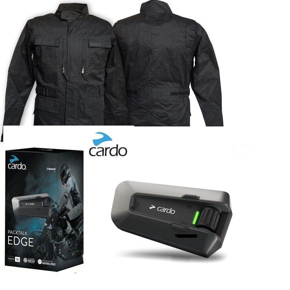 PT200001 Cardo Packtalk Edge JBL Kit interfono Singolo  1.6 km + Giacca Taslan