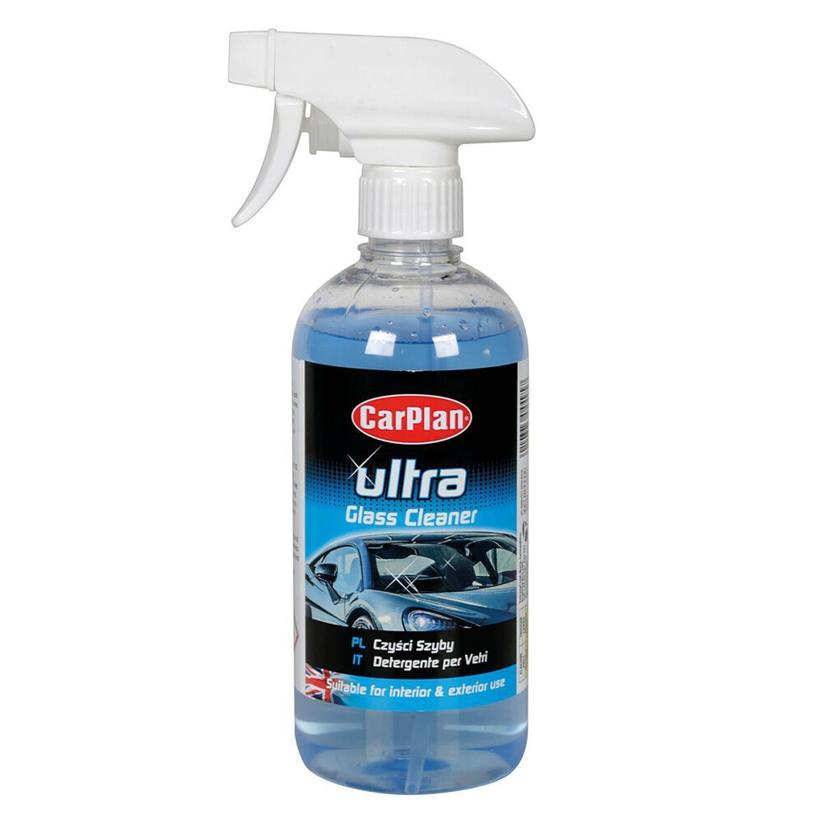 Carplan Pulitore  Vetri Ultra Detergente  Cristalli di Veicoli Flae da 500 ml