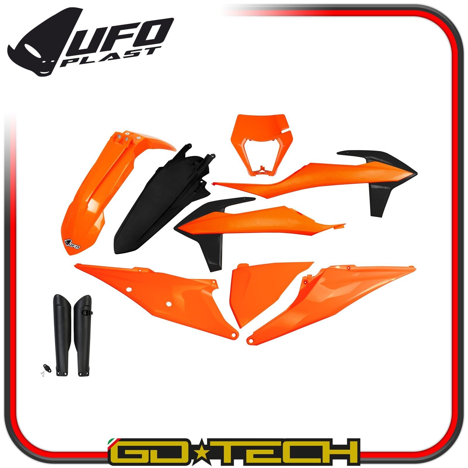 KIT PLASTICHE CARENE KTM EXC EXC-F 125 250 300 350 450 500 2020-2023 ARANCIO OEM