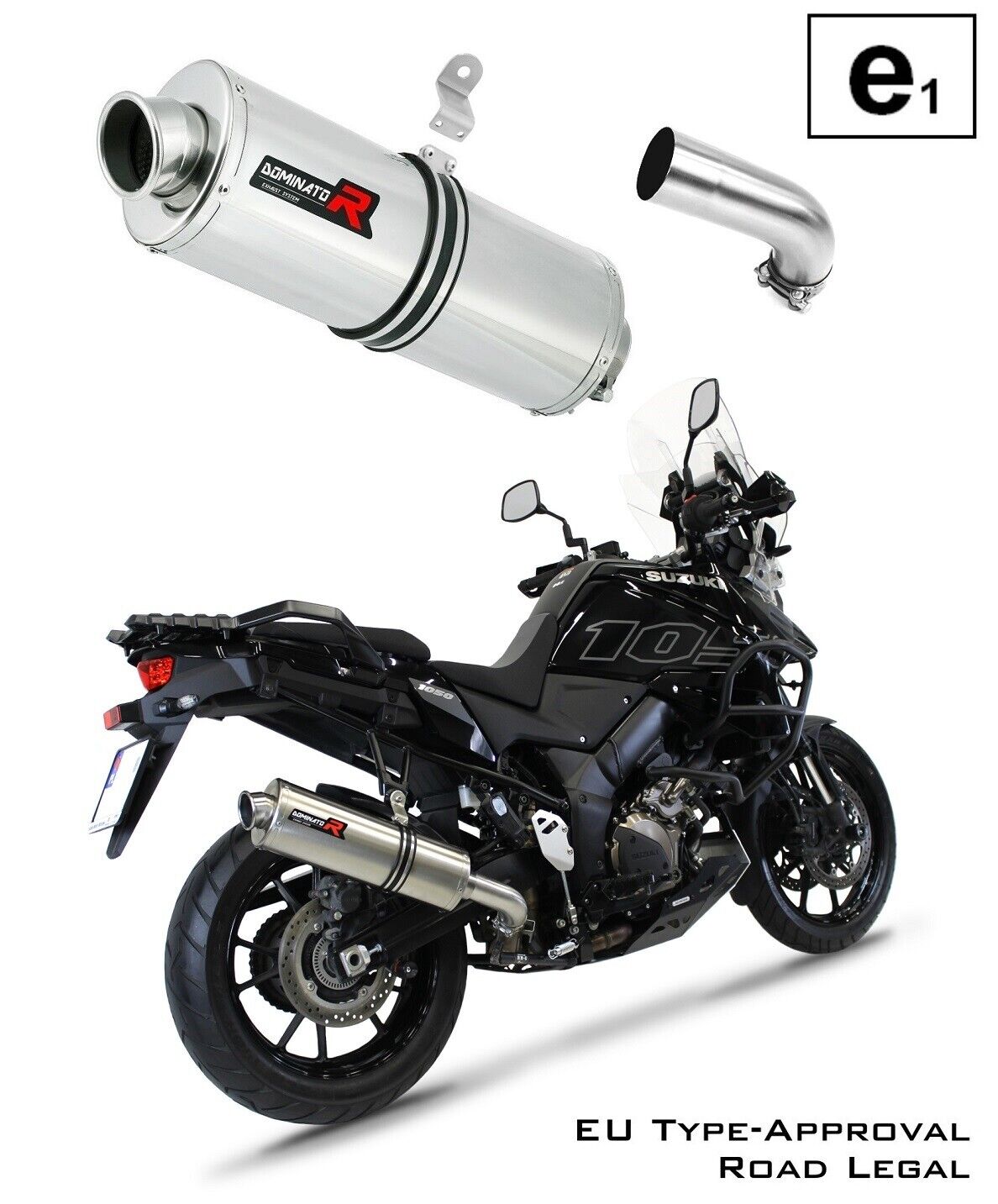 1050 V-Strom / XT 2020 - 2024 EU Omologato approvato Terminale di Scarico Silenz