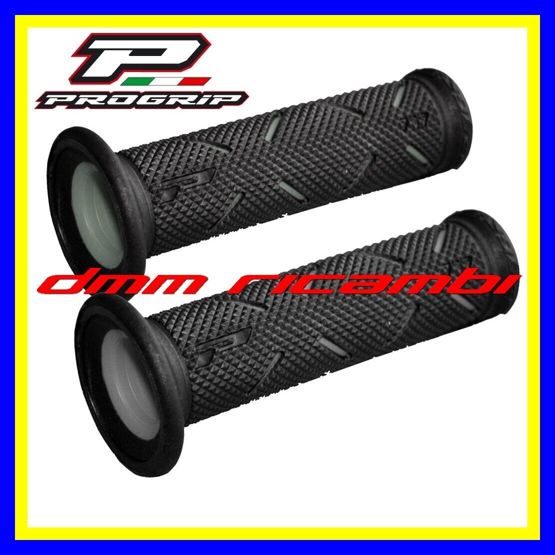 Manopole PROGRIP 717 Moto Strada Scooter MiniMoto PitBike Motard Nero Grigio