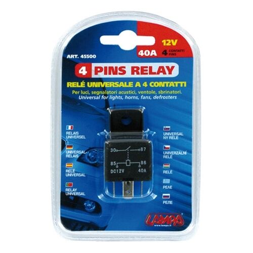 Relay Relè 4 contatti 12V 40A