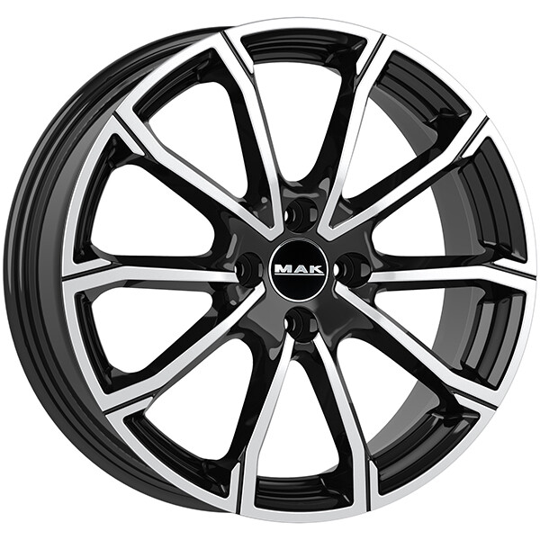 CERCHIO IN LEGA MAK DAVINCI PER VOLKSWAGEN E-UP! 6X16 4X100 BLACK MIRROR G3V