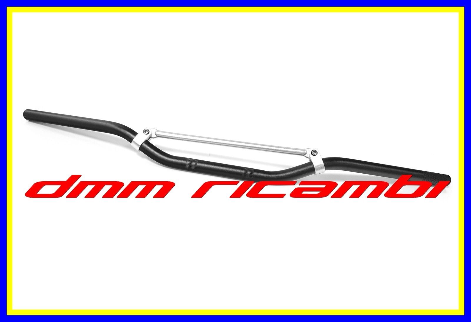 Manubrio in alluminio 22 Moto Cross Enduro Motard PitBike Naked Piega Bassa Nero