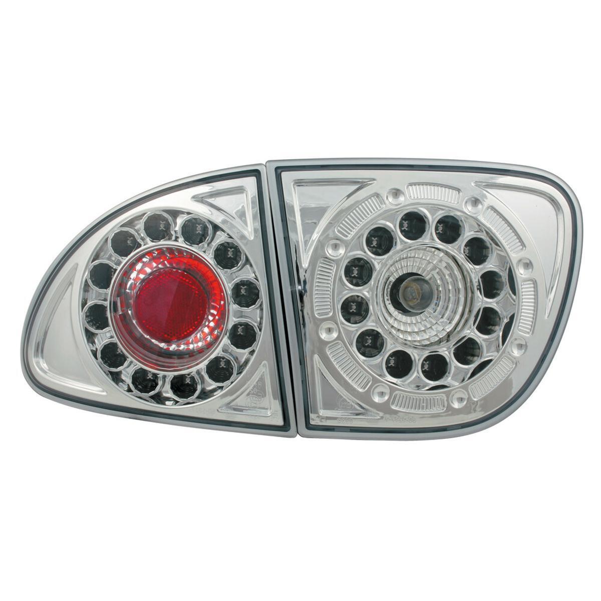 09241 Coppia fanali posteriori LED Seat Leon (11/99>9/05) Cromo 1pz